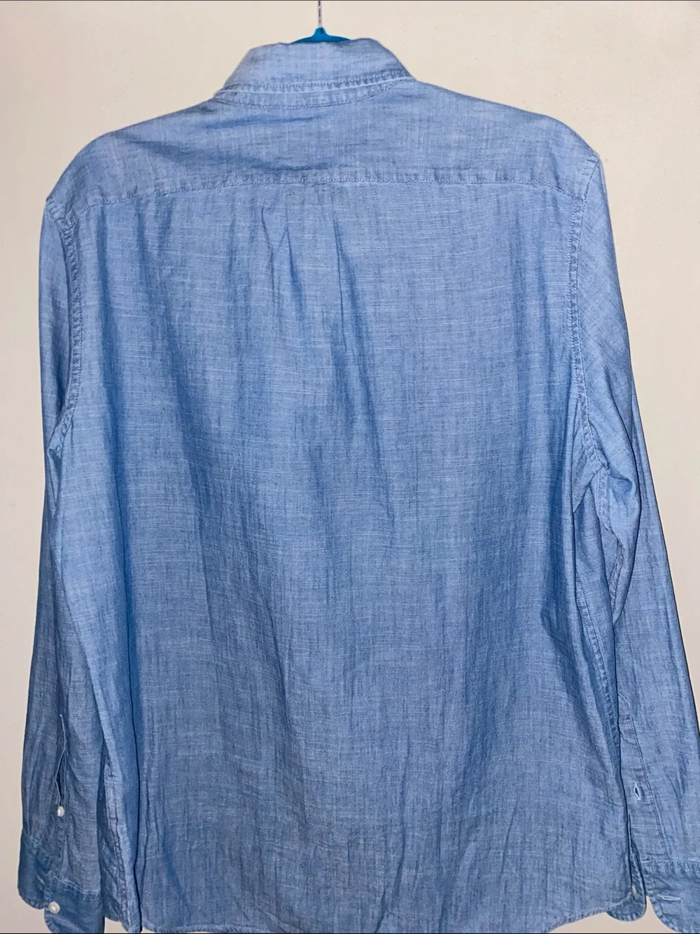 J. Crew Chambray Button-Down Shirt in Light Blue